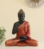 Ory Buddha Decor in Red & Black Color