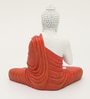 Ory Buddha Decor in White & Reddish Color