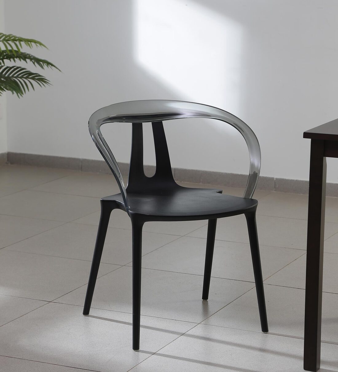 Buy Oslo Plastic Dining Chair in Black Colour at 28 OFF by