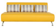 Oscar 3 Seater Sofa in Yellow colour