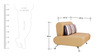Oscar 2 Seater Sofa in Beige colour