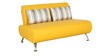 Oscar 2 Seater Sofa in Yellow colour