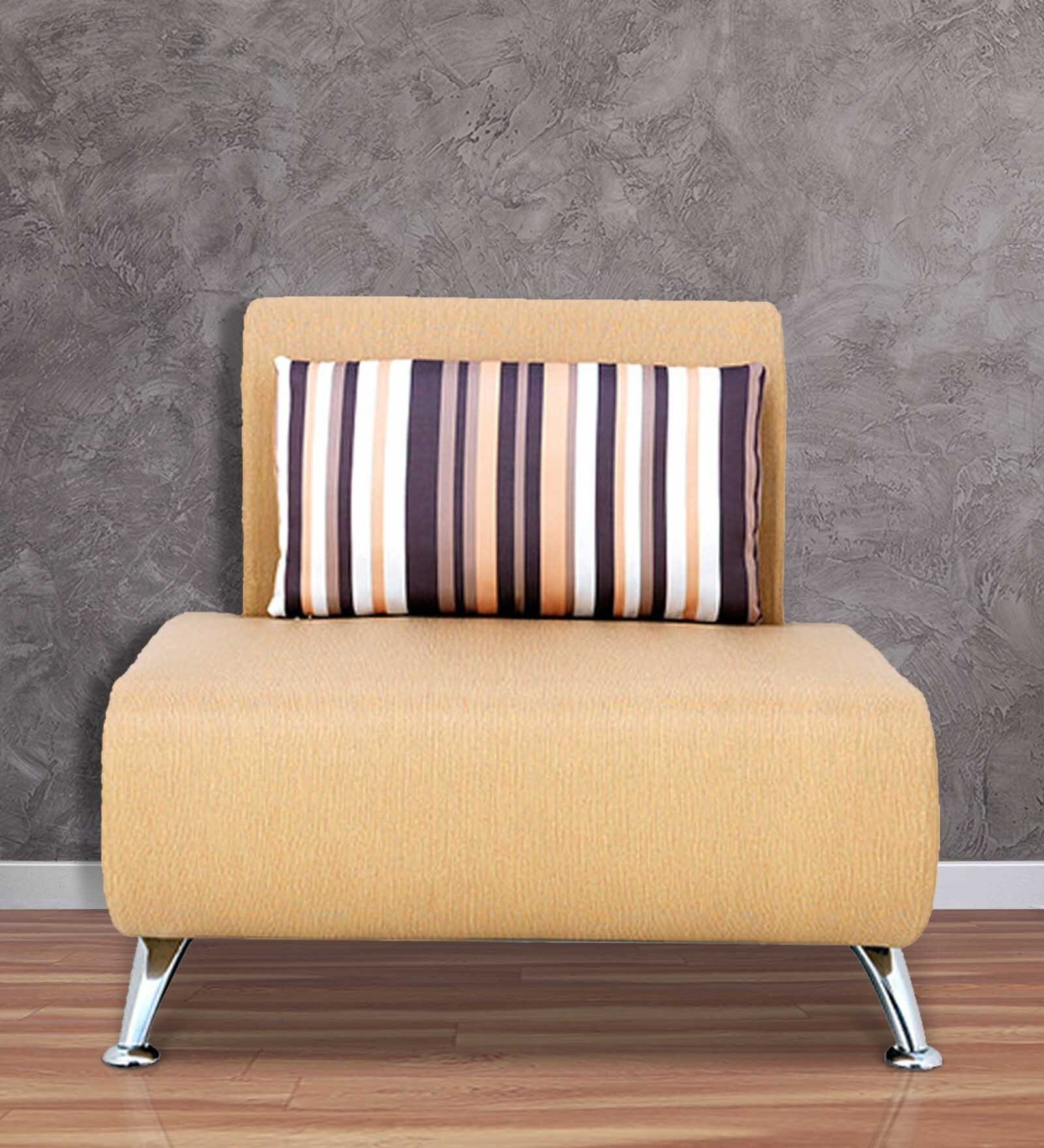 Oscar 1 Seater Sofa in Beige Colour