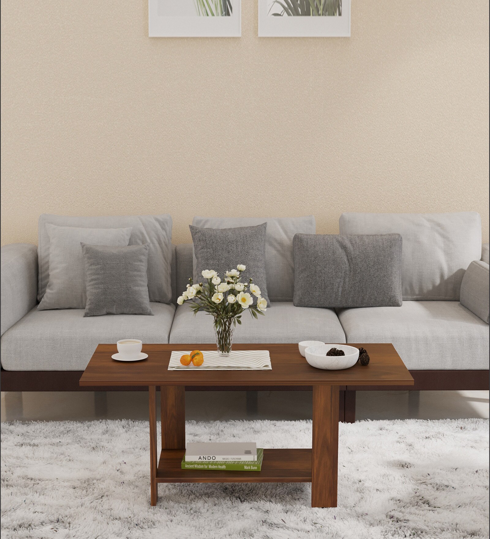 Osnale Coffee table In Brown Maple Colour