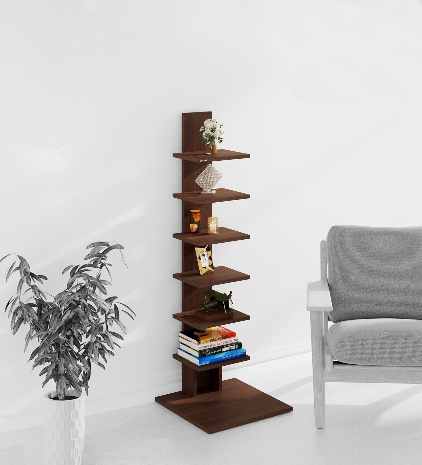 Osvil Book Shelf in Wenge Finish