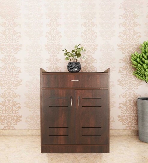 Oslo Shoe Cabinet in Walnut Finish
