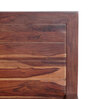Osage Sheesham Wood Platform Queen Size Bed in Walnut Finish