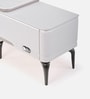 Osaka Marble Extendable Tv Console In White Finish