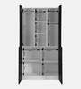 Oscar 2 Door Wardrobe In White & Wenge Finish