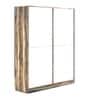 Oscar 4 Door Wardrobe in Choco Walnut Finish With Drawer
