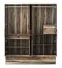 Oscar 4 Door Wardrobe in Choco Walnut Finish With Drawer