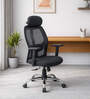 Nagisa Ergonomic Chair With Adjustable Handle, Lumbar Support And Neck Rest In Black Colour