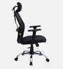 Nagisa Ergonomic Chair With Adjustable Handle, Lumbar Support And Neck Rest In Black Colour