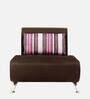 Oscar Leatherette 1 Seater Sofa in Brown Colour