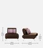 Oscar Leatherette 1 Seater Sofa in Brown Colour