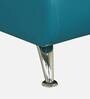 Oscar Leatherette 1 Seater Sofa in Peacock Blue Colour