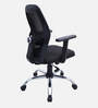 Yuzuki Ergonomic Chair With Adjustable Handle And  Lumbar Support In Black Colour
