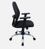 Yuzuki Ergonomic Chair With Adjustable Handle And  Lumbar Support In Black Colour