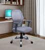 Yuzuki Ergonomic Chair With Adjustable Handle And  Lumbar Support In Grey Colour
