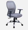 Yuzuki Ergonomic Chair With Adjustable Handle And  Lumbar Support In Grey Colour