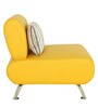Oscar 1 Seater Sofa with Cushion in Yellow Colour