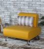 Oscar 1 Seater Sofa with Cushion in Yellow Colour