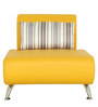 Oscar 1 Seater Sofa with Cushion in Yellow Colour