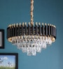 Modena Black Crystal Empire Chandelier