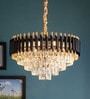 Modena Black Crystal Empire Chandelier
