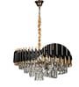 Modena Black Crystal Empire Chandelier