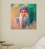 OSHO Oil Paint Art 24"x24" Stretched and Framed in Teakwood Art Print