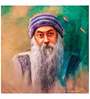 OSHO Oil Paint Art 24"x24" Stretched and Framed in Teakwood Art Print