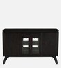Osip Mango Wood Bar Cabinet In American Walnut Finish