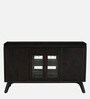 Osip Mango Wood Bar Cabinet In American Walnut Finish