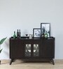 Osip Mango Wood Bar Cabinet In American Walnut Finish