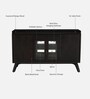 Osip Mango Wood Bar Cabinet In American Walnut Finish
