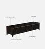 Osip Mango Wood TV Unit In American Walnut Finish