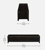 Osip Mango Wood TV Unit In American Walnut Finish