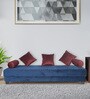 Osiris Fabric Bench in Blue Colour