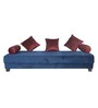 Osiris Fabric Bench in Blue Colour
