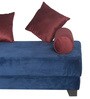 Osiris Fabric Bench in Blue Colour