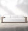 Oslo Boucle 3 Seater Sofa In White Colour