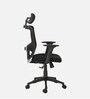 Oslo Breathable Mesh Ergonomic Chair in Black colour with Headrest