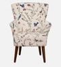 Oslo Fabric Wing Chair In Multicolour