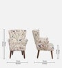 Oslo Fabric Wing Chair In Multicolour