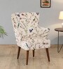 Oslo Fabric Wing Chair In Multicolour