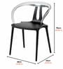 Oslo Molded  Armless Chair In Black Colour