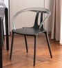 Oslo Molded  Armless Chair In Black Colour