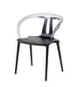 Oslo Molded  Armless Chair In Black Colour