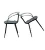 Oslo Molded  Armless Chair In Black Colour